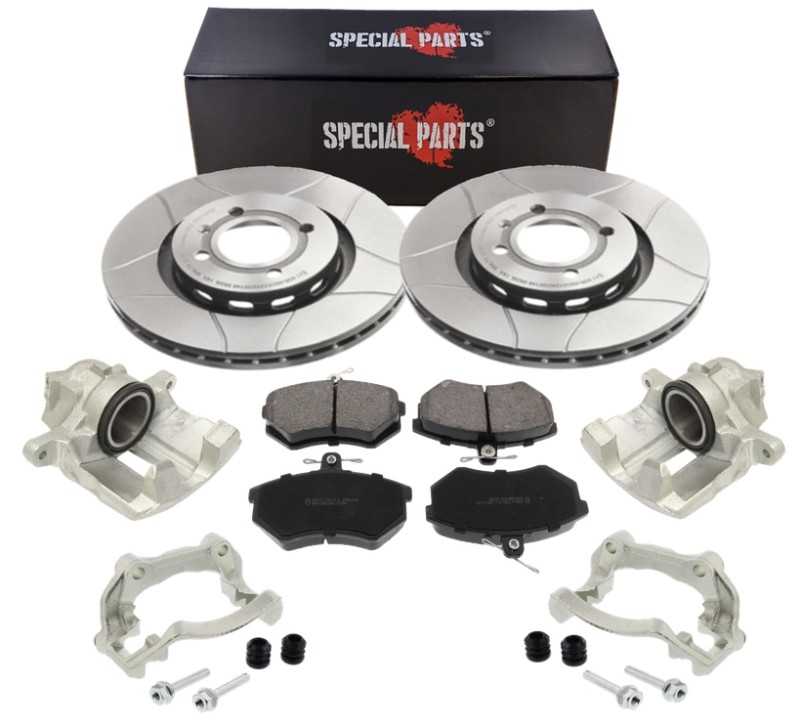 Bremsen-Umbausatz VA G60-Bremse für VW Golf 1 Cabrio Sättel Halter Scheiben Brembo ohne Adapter 280 mm