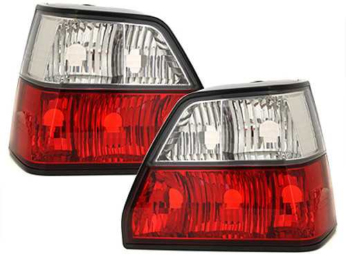 VW Golf II Crystal Clear/Red Taillights